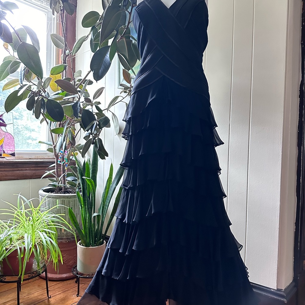 Cache tiered ruffle dress